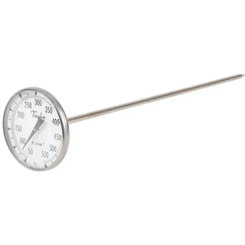 Taylor - 8" Superior Grade Instant Read Probe Dial Thermometer with 50 to 550F Temperature Range - 8220J