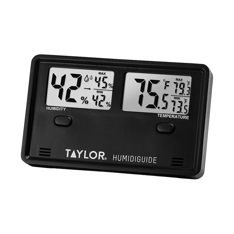 Taylor - Black Indoor Digital Hygrometer/Thermometer - 5306103