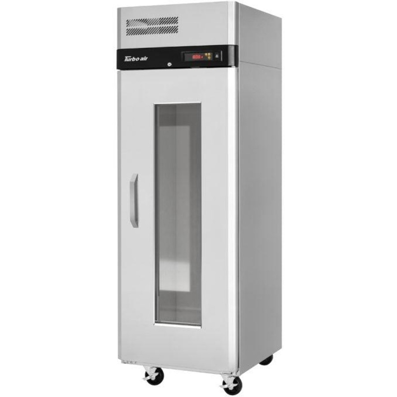 Turbo Air - M3 28.75" Reach-in One-Section Heated Cabinet with Stainless Steel Universal Tray Slides and Glass Window - M3H24-1-G-TS