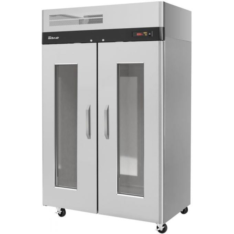 Turbo Air - M3 51.75" Reach-in Two Doors Heated Cabinet with Stainless Steel Universal Tray Slides and Glass Windows - M3H47-2-G-TS