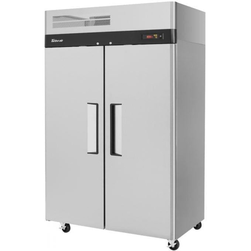 Turbo Air - M3 51.75" Reach-in Two Solid Doors Heated Cabinet with Stainless Steel Universal Tray Slides - M3H47-2-TS