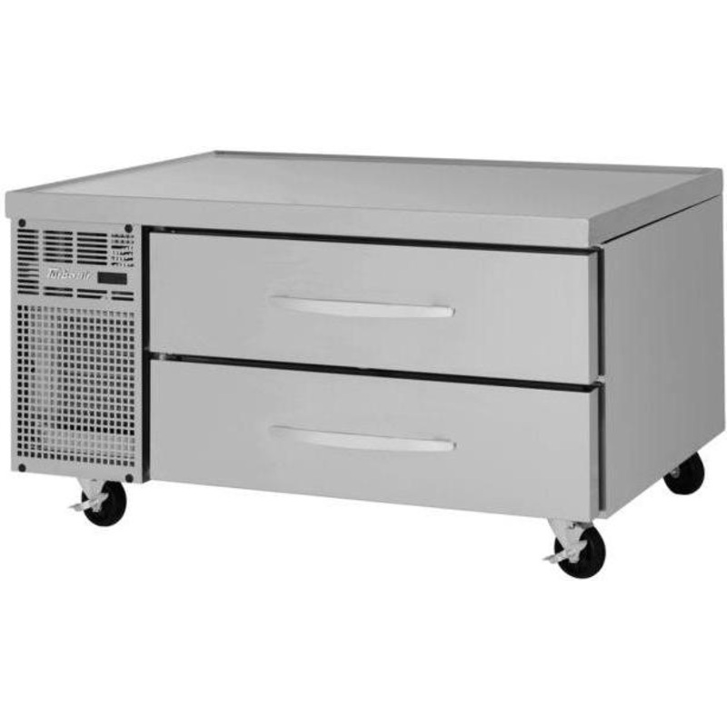 Turbo Air - PRO Series 48" One-Section Refrigerated Chef Base with 2 Stainless Steel Drawers - PRCBE-48R-N