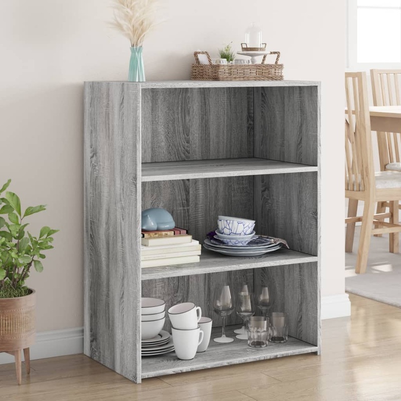 Buffet sonoma gris 70x41x93 cm bois d'ingnierie