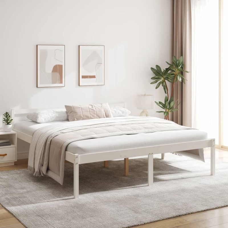 Lit pour personne ge sans matelas blanc 180x200 cm