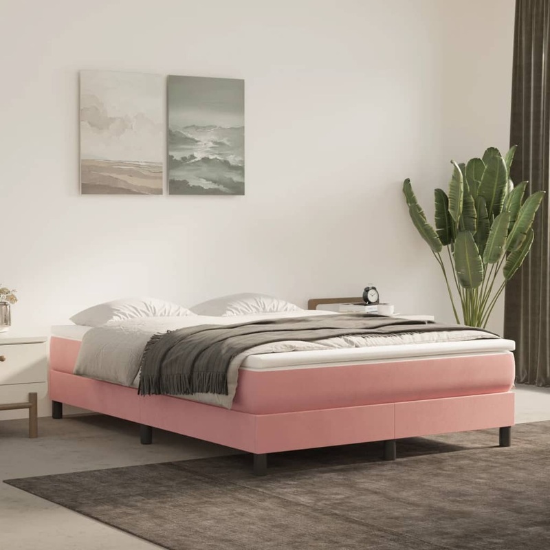 Matelas de lit  ressorts ensachs Rose 140x200x20 cm Velours