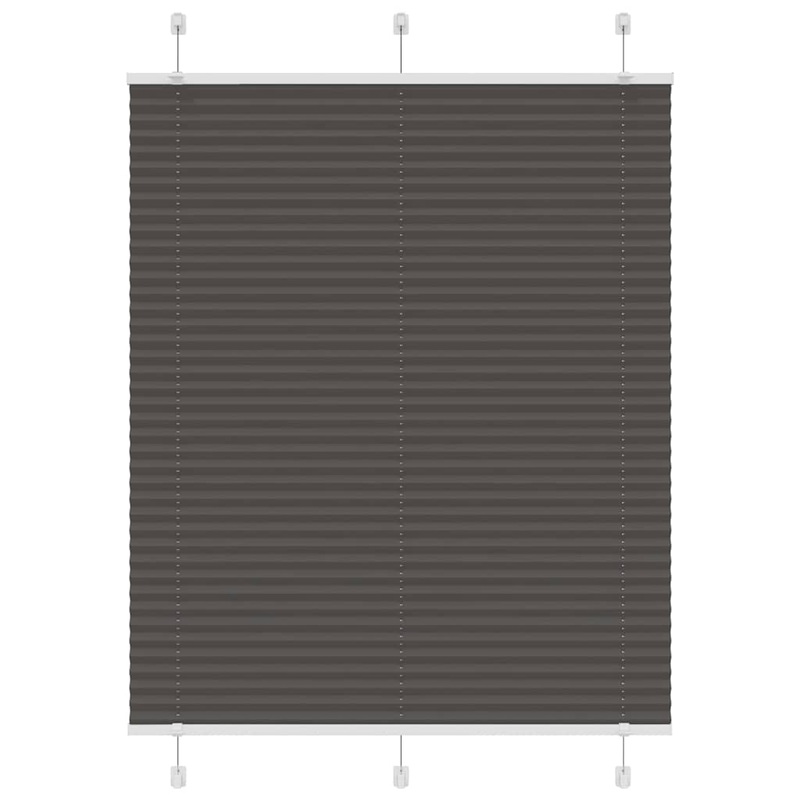 Store pliss noir 105x100 cm largeur du tissu 104,4cm polyester