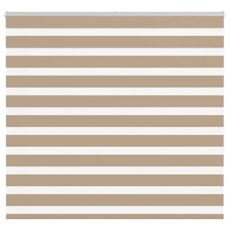 Store zbre marron sable largeur du tissu 160,9 cm polyester